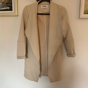 BB Dakota by Steve Madden Knit It Open Jacket in Bone